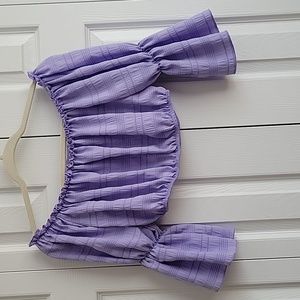 Purple off the shoulder top